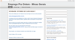 Desktop Screenshot of mg.empregopraontem.com