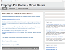 Tablet Screenshot of mg.empregopraontem.com